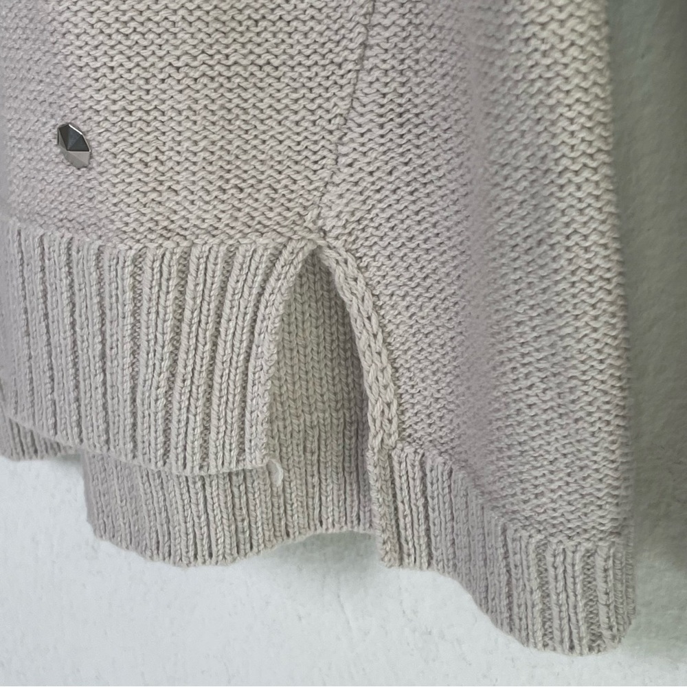 ROCK & REPUBLIC Minimalist Edgy Studded Pullover Cotton Blend Knit Sweater NWT S - Picture 8 of 15